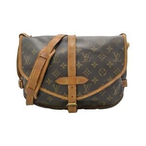 Louis Vuitton Saumur Monogram Leather Brown Shoulder Bag Crossbody